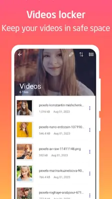 Hide photo, video android App screenshot 2